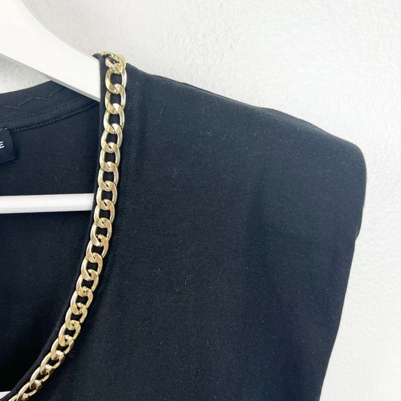 Generation Love Black Tank Top with Gold Accents - Picture 9 of 11